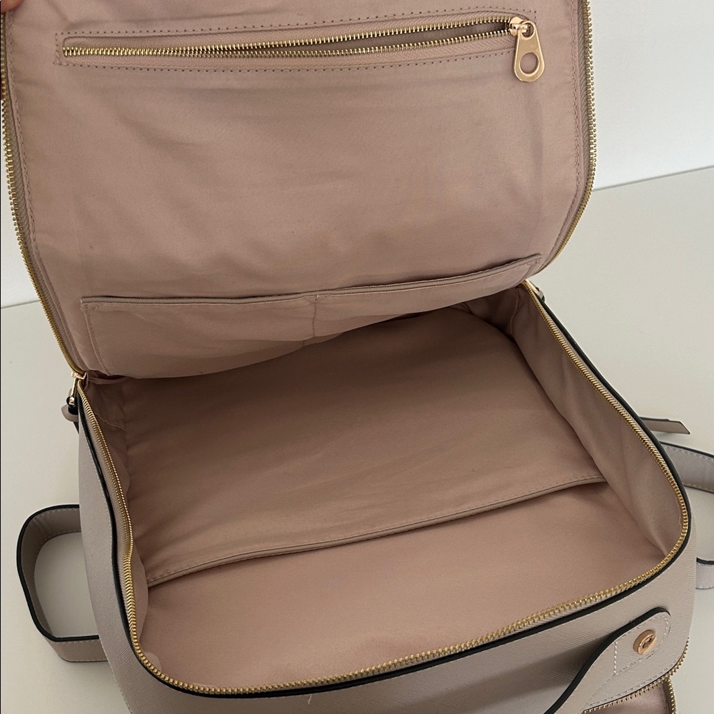 Calpak Beige Backpack with Gold Zippers - Picture 6 of 7